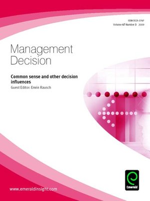 cover image of Management Decision, Volume 47, Issue 3